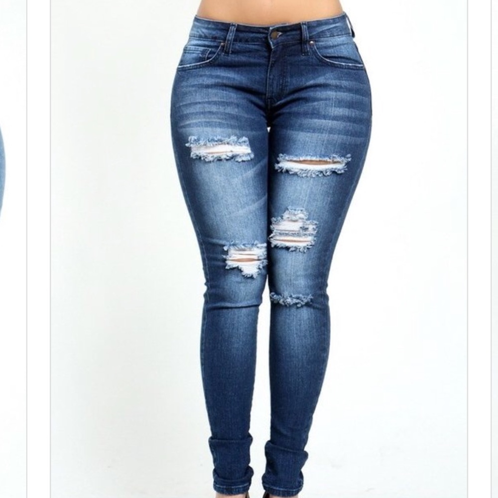 Distressed Jeans